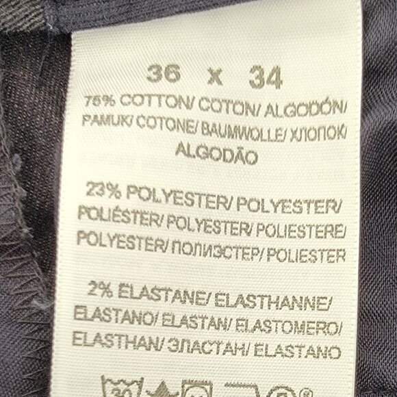 Dockers Straight Leg Pants Mens Size 36 Gray Relaxed Fit - Picture 9 of 10